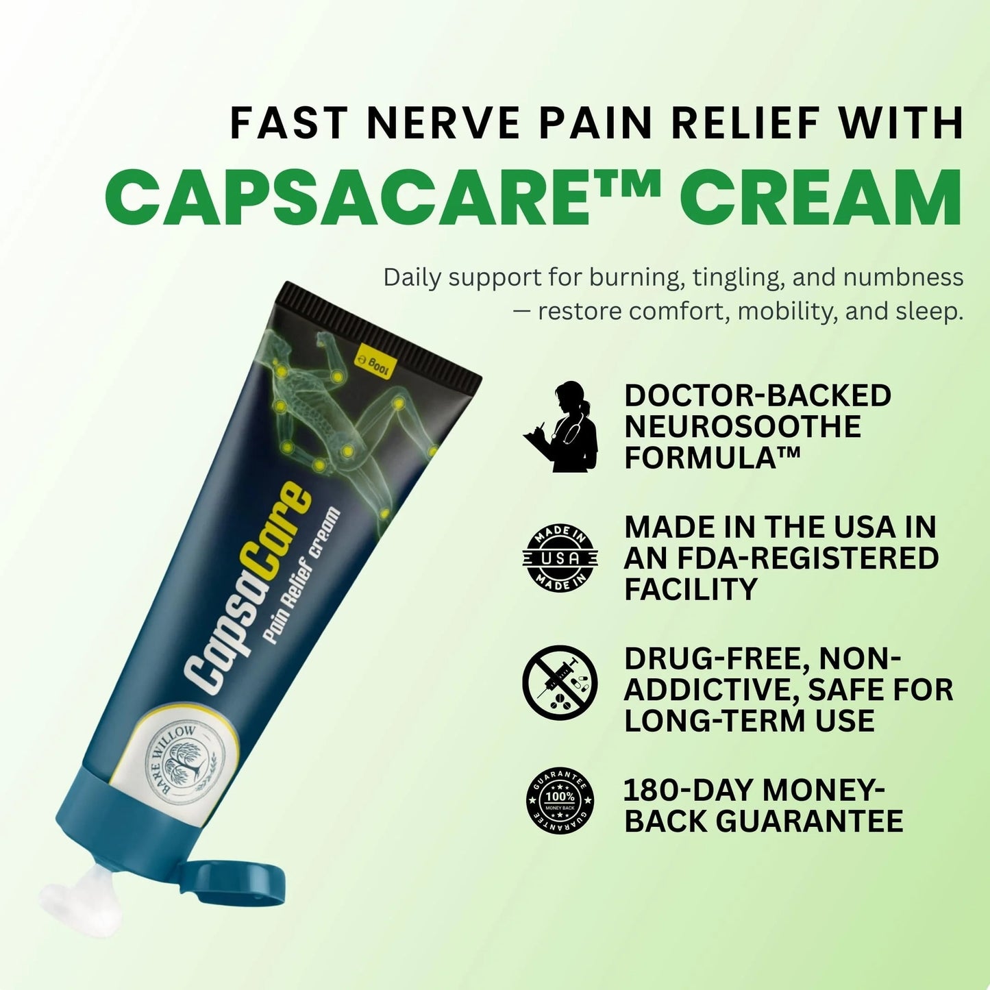 CapsaCare Neuropathy Relief Cream™