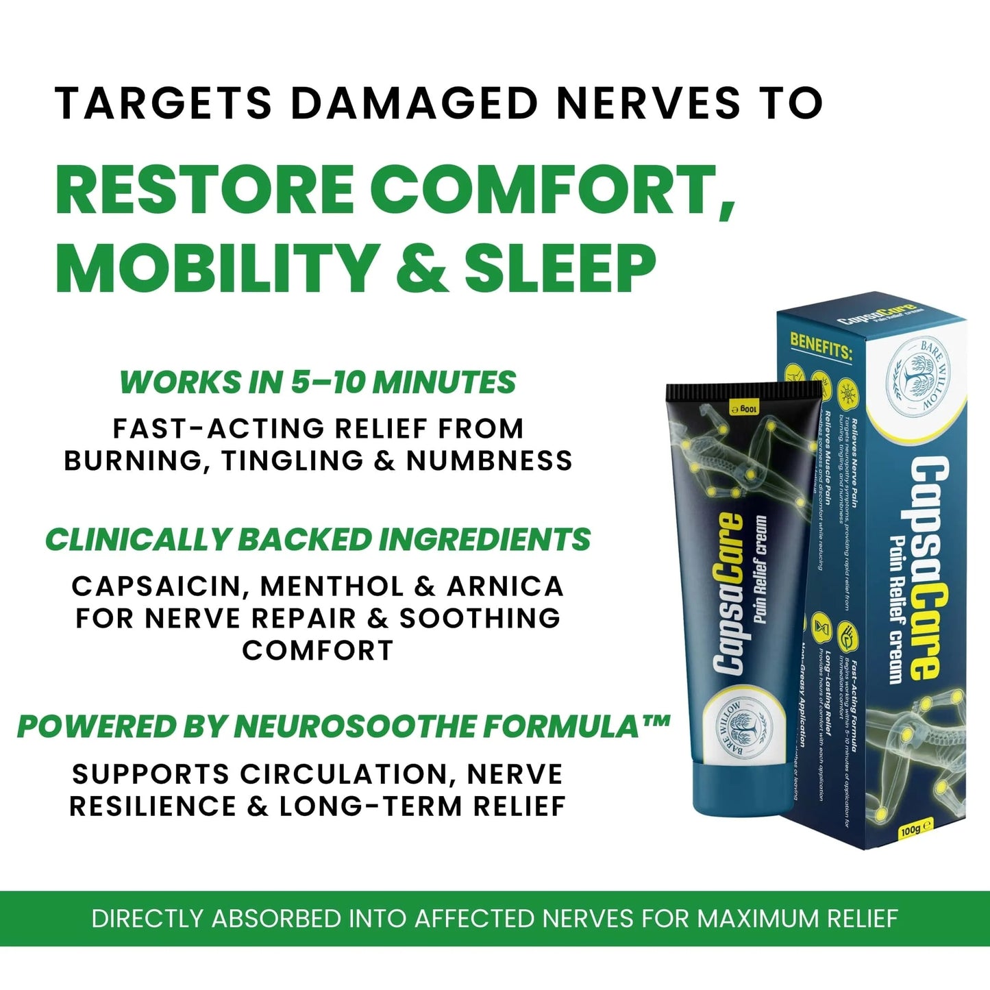 CapsaCare Neuropathy Relief Cream™